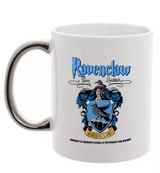 Чашка с цветной ручкой Ravenclaw Серебро фото