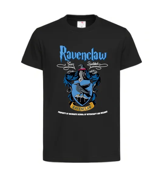 Дитяча футболка Ravenclaw Чорний фото