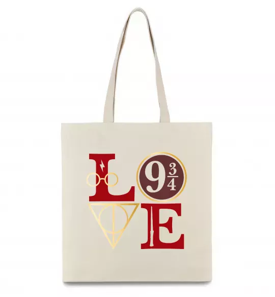Эко-сумка Love HP Бежевый фото