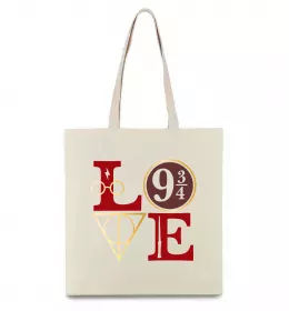 Эко-сумка Love HP Бежевый фото