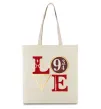 Эко-сумка Love HP Бежевый фото