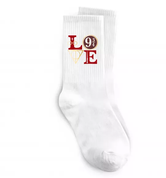 Носки Love HP Белый фото