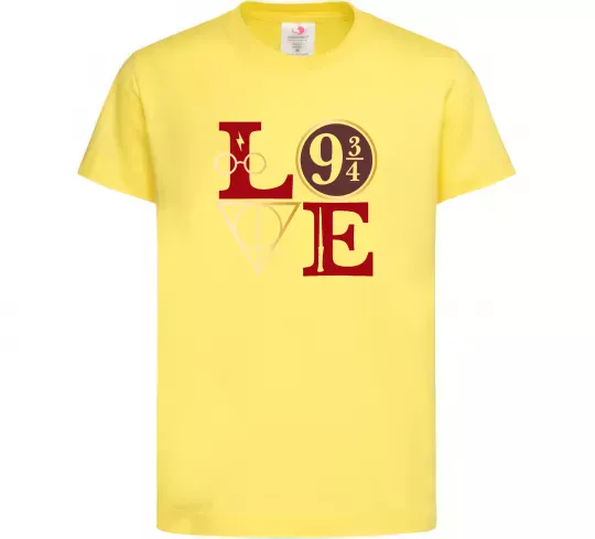 Дитяча футболка Love HP Лимонний фото