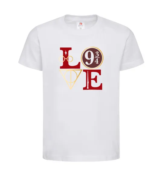 Дитяча футболка Love HP Білий фото