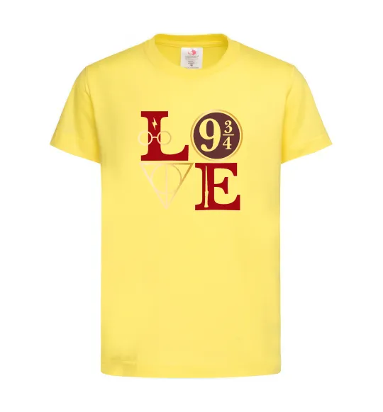Дитяча футболка Love HP Лимонний фото