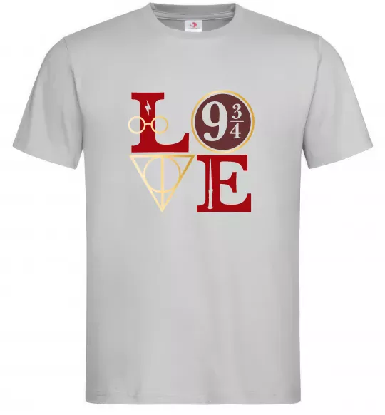 Мужская футболка Love HP Серый фото