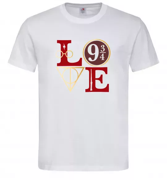 Мужская футболка Love HP Белый фото