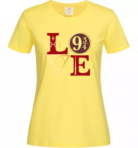 Женская футболка Love HP Лимонный фото
