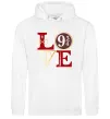 Мужская толстовка (худи) Love HP Белый фото