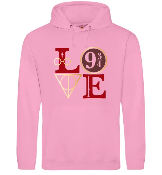 Женская толстовка (худи) Love HP Розовый фото
