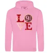 Женская толстовка (худи) Love HP Розовый фото