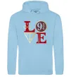 Женская толстовка (худи) Love HP Голубой фото