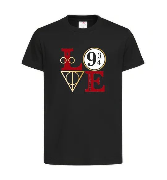 Дитяча футболка Love HP Чорний фото
