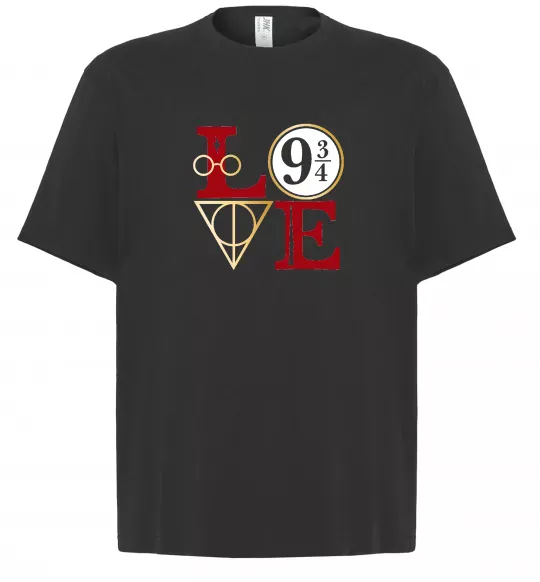 Футболка Оверсайз Love HP Чорний фото