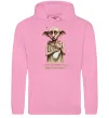 Чоловіча толстовка (худі) Love you more than Dobby loves socks Рожевий фото