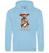 Чоловіча толстовка (худі) Love you more than Dobby loves socks Блакитний фото