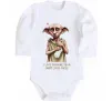 Детский боди Love you more than Dobby loves socks Белый фото