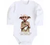 Дитячий бодік Love you more than Dobby loves socks Білий фото