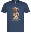 Чоловіча футболка Love you more than Dobby loves socks Темно-синій фото