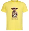 Чоловіча футболка Love you more than Dobby loves socks Лимонний фото