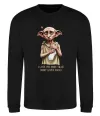 Свитшот Love you more than Dobby loves socks Черный фото