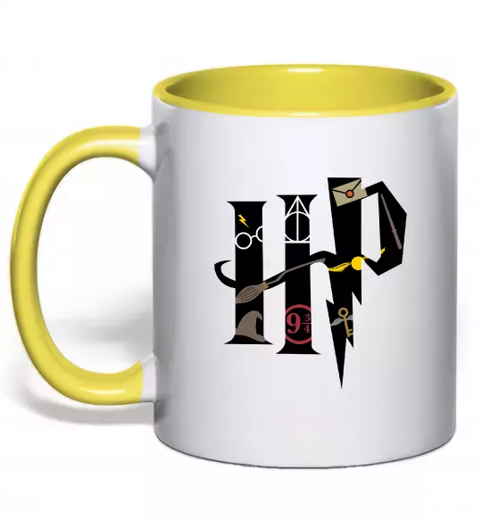 Чашка с цветной ручкой HP - Гарі Поттер Солнечно желтый фото