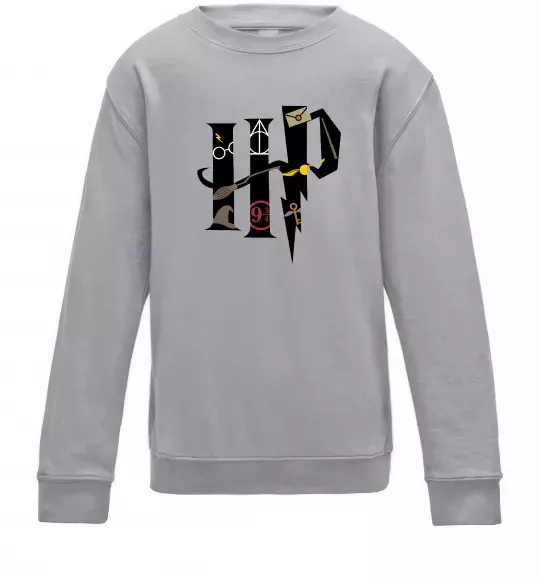 Детский Свитшот HP - Гарі Поттер Серый меланж фото