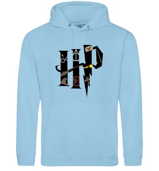 Жіноча толстовка (худі) HP - Гарі Поттер Блакитний фото
