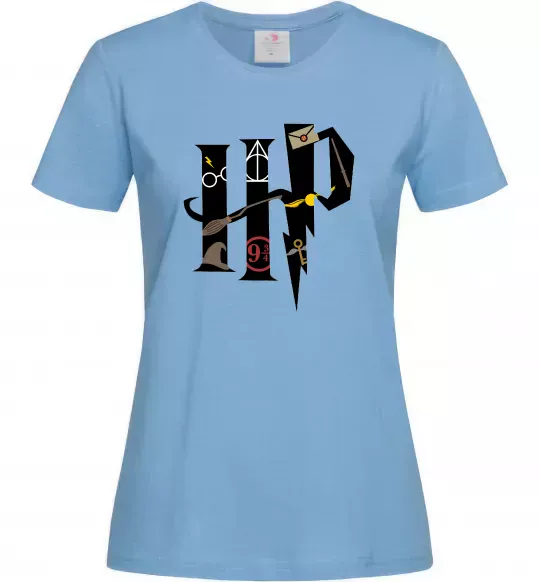 Женская футболка HP - Гарі Поттер Голубой фото