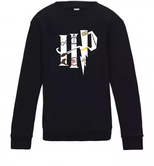 Детский Свитшот HP - Гарі Поттер Черный фото