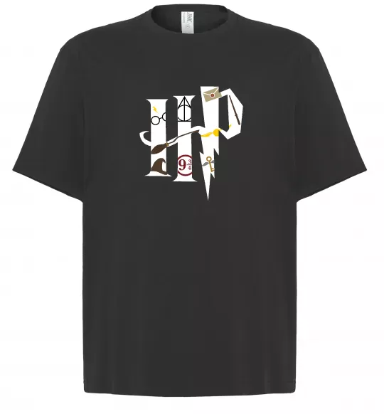 Футболка Оверсайз HP - Гарі Поттер Черный фото