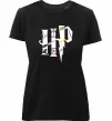 Женская премиум футболка HP - Гарі Поттер Черный фото