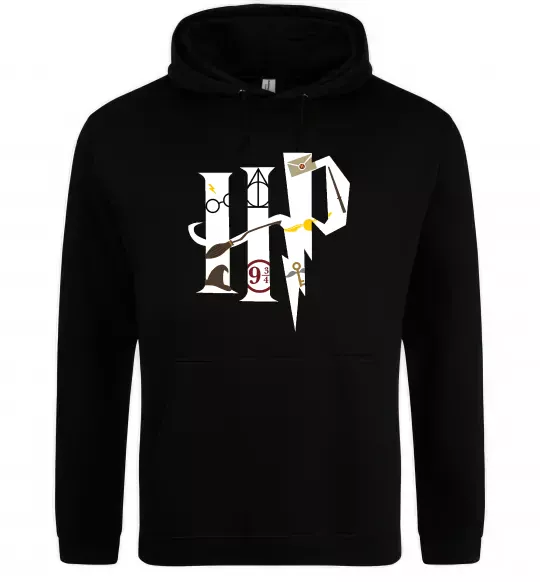 Женская толстовка (худи) HP - Гарі Поттер Черный фото