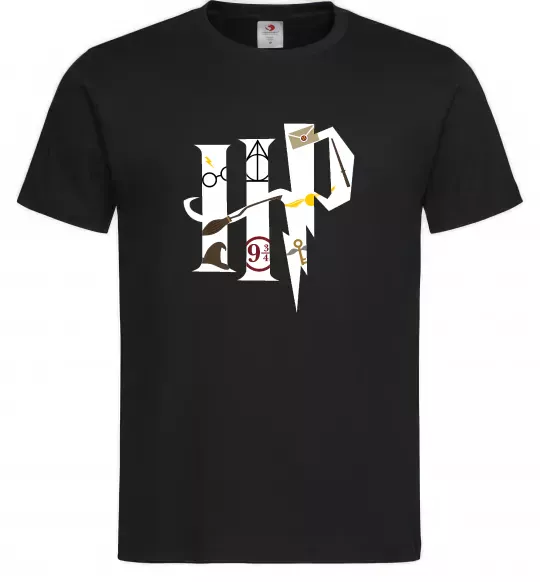 Чоловіча футболка HP - Гарі Поттер Чорний фото