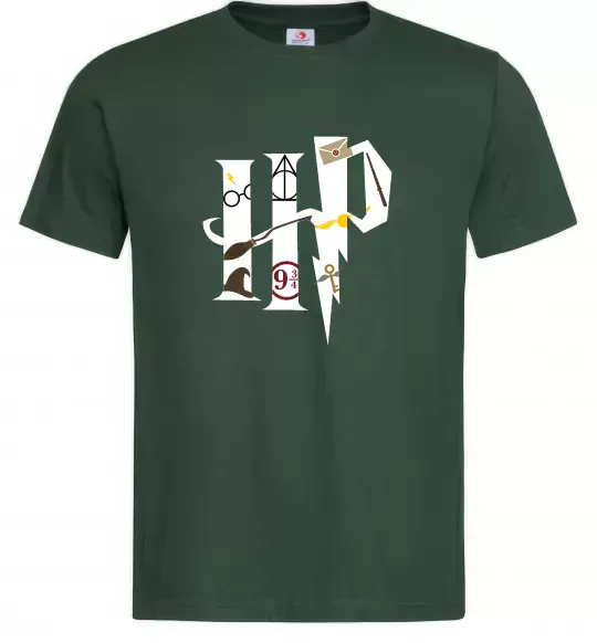 Чоловіча футболка HP - Гарі Поттер Темно-зелений фото
