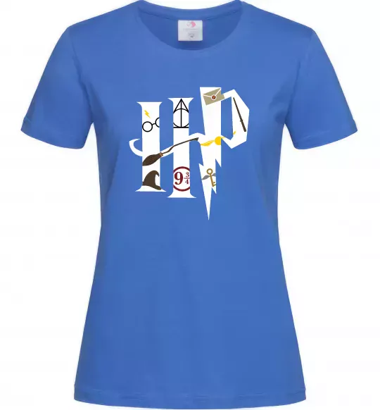 Женская футболка HP - Гарі Поттер Ярко-синий фото