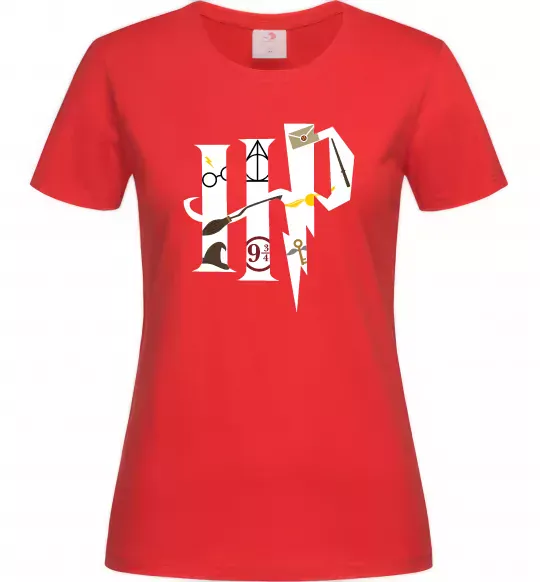 Женская футболка HP - Гарі Поттер Красный фото