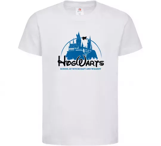 Детская футболка HogWarts Белый фото