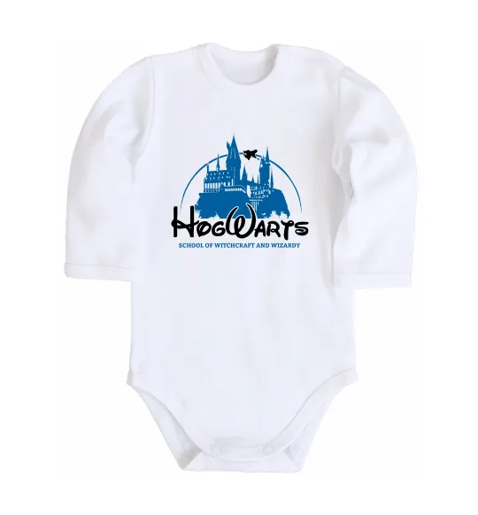 Дитячий бодік HogWarts Білий фото
