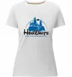 Женская премиум футболка HogWarts Белый фото