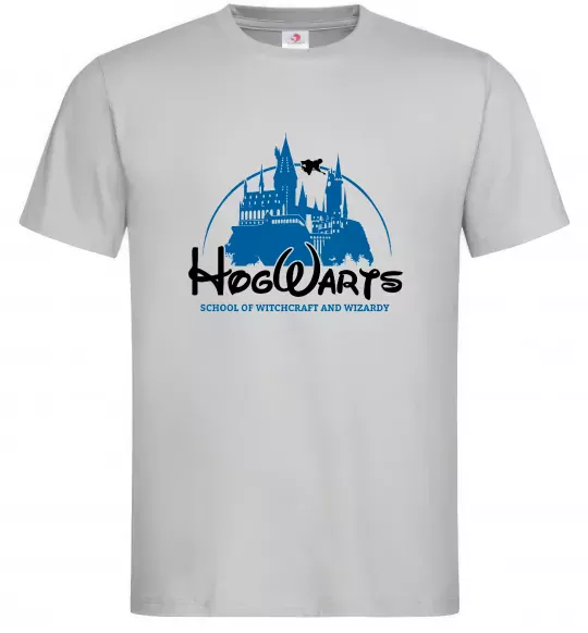 Мужская футболка HogWarts Серый фото