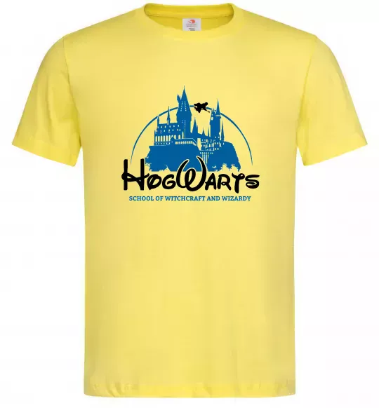 Мужская футболка HogWarts Лимонный фото