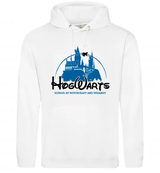 Мужская толстовка (худи) HogWarts Белый фото