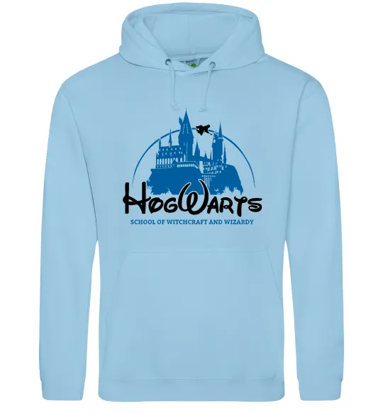 Жіноча толстовка (худі) HogWarts Блакитний фото