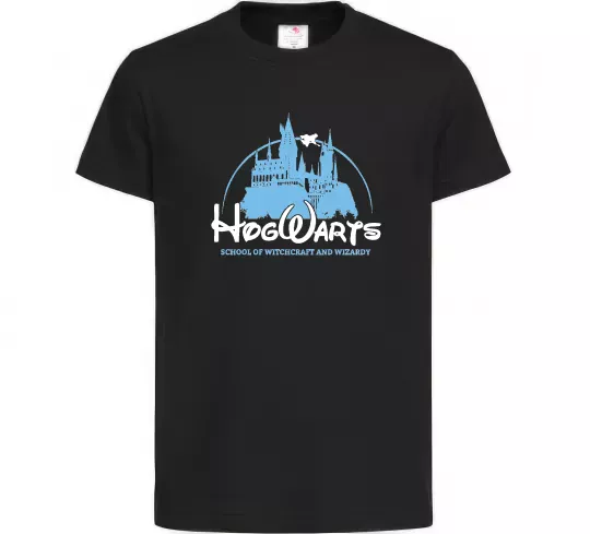 Детская футболка HogWarts Черный фото