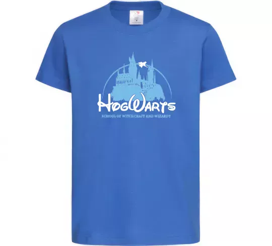 Детская футболка HogWarts Ярко-синий фото