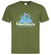 Мужская футболка HogWarts Оливковый фото