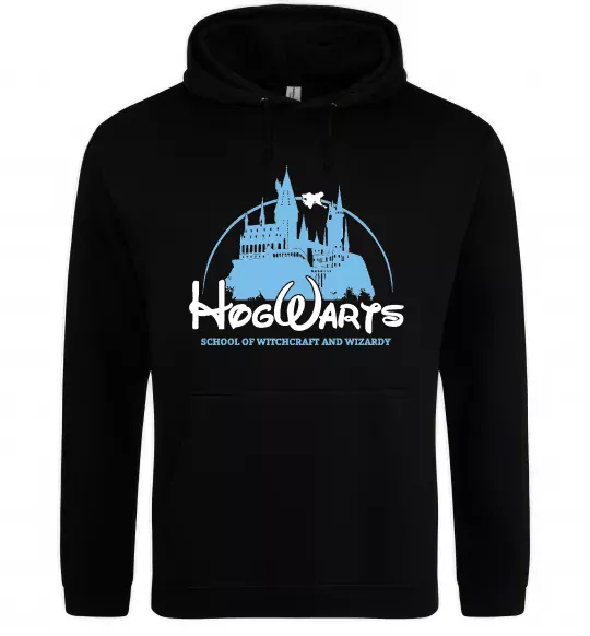 Мужская толстовка (худи) HogWarts Черный фото