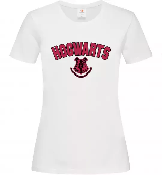 Женская футболка Hogwarts Logo Белый фото