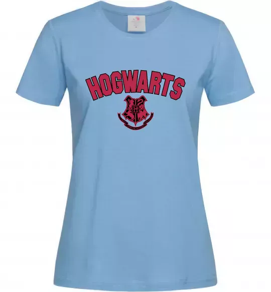 Женская футболка Hogwarts Logo Голубой фото